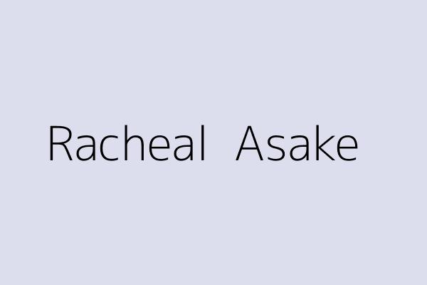 Racheal  Asake